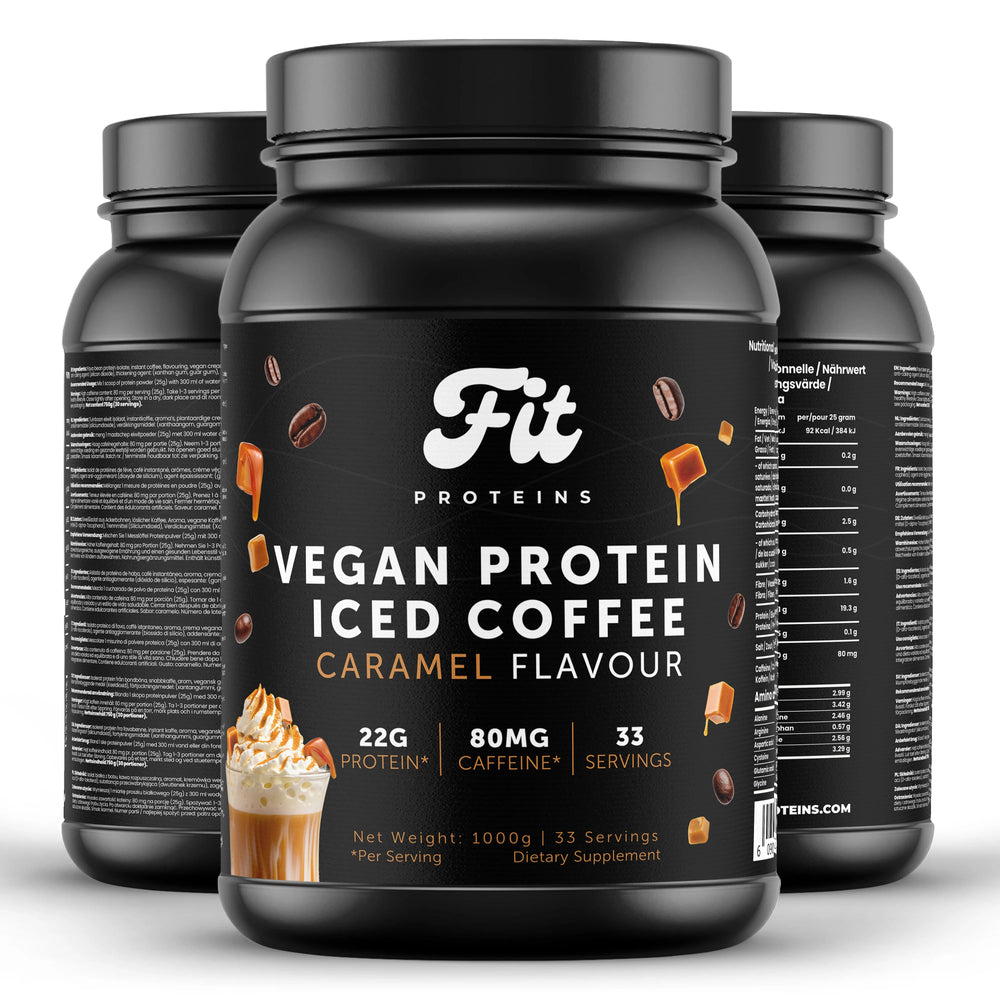 Veganer Protein-Eiskaffee